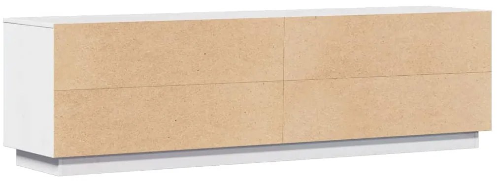 vidaXL Έπιπλο Τηλεόρασης Λευκό 156 x 37 x 45 εκ. από Μασίφ Ξύλο Πεύκου