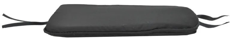 Μαξιλάρι καρέκλας Pildo μαύρο ύφασμα 43x40x3εκ 45x40x3 εκ.