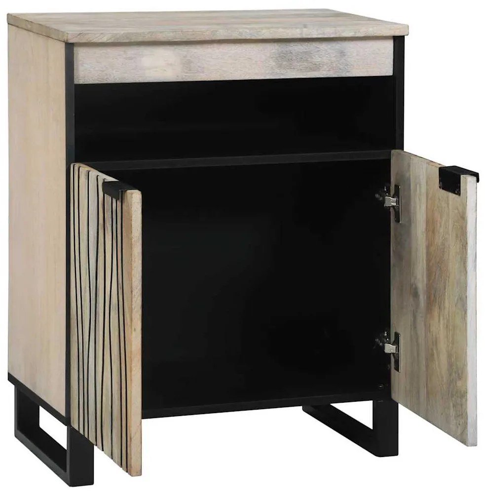 vidaXL Ντουλάπες &amp; ράφια αποθήκευσης μέσων Λευκό και Μαύρο