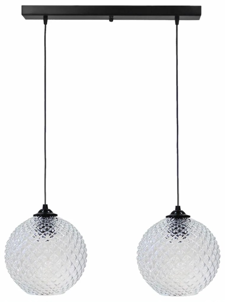 Φωτιστικό Οροφής Δίφωτο Heronia Ball 02-0368 Transparante