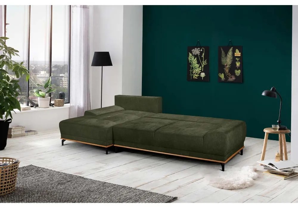 NATURA ΚΑΝΑΠΕΣ ΚΡΕΒΑΤΙ ΓΩΝΙΑ ΑΡΙΣΤΕΡΗ ΛΑΔΙ 283x164x90 - 70-0401