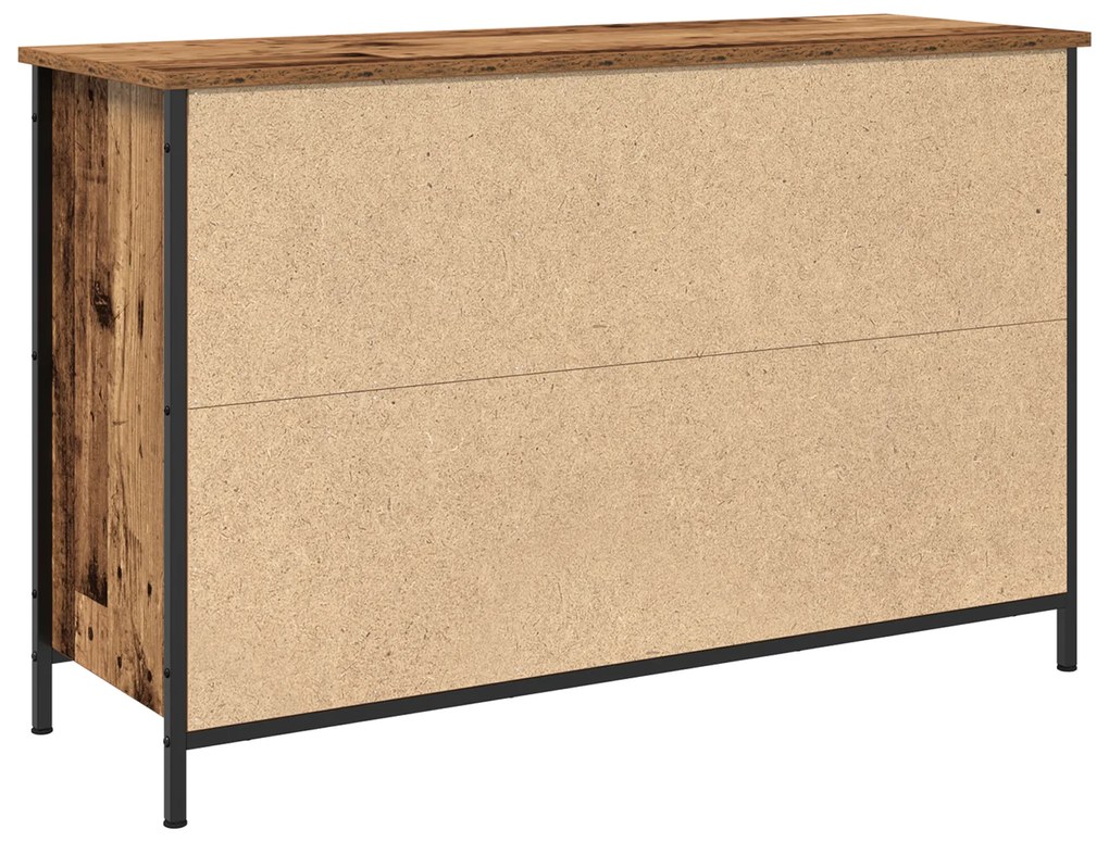 vidaXL Ντουλάπα TV Artisan Oak 101x35x65 cm Επεξεργασμένο Ξύλο και Χάλυβας
