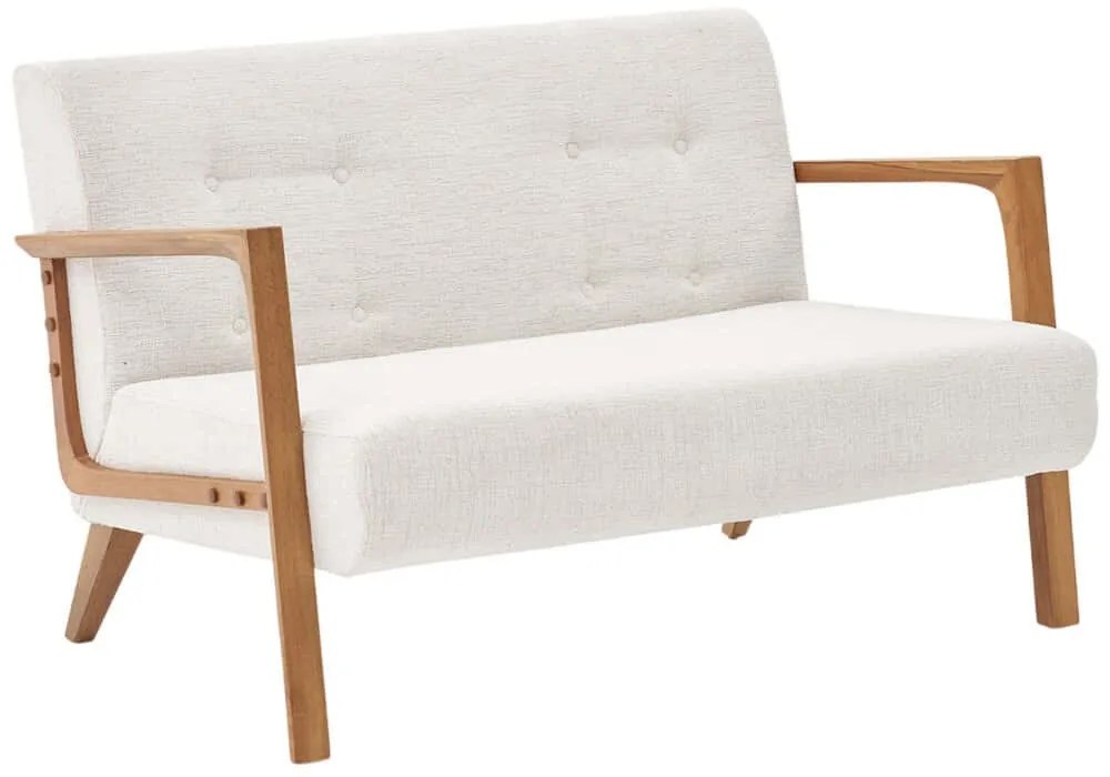 Καναπές Διθέσιος Kemer Chenille 825BLC2943 114x85x80cm Cream
