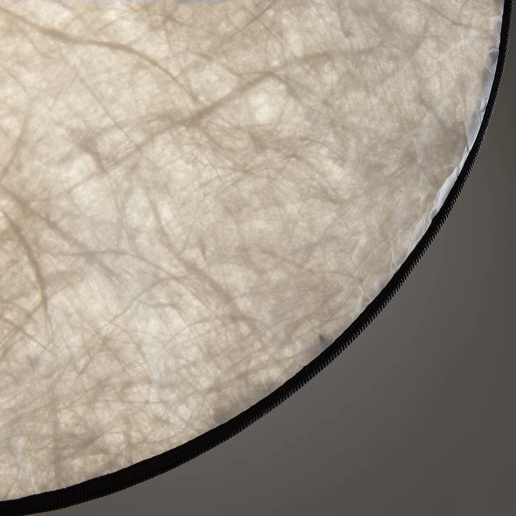 Φωτιστικό οροφής από ξύλο Tyvek®, διαμέτρου 45 εκ., Moon