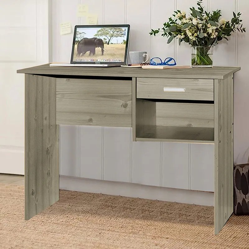 Γραφείο εργασίας με συρτάρι Michael pakoworld sonoma 88x45x72εκ (1 τεμάχια)