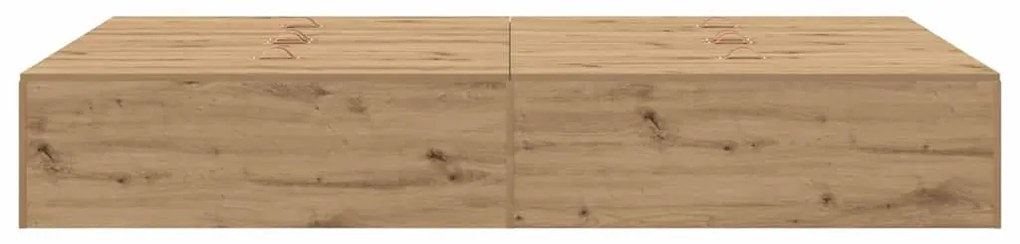 vidaXL Σκελετός Κρεβατιού artisan δρυς 120 x 200 cm Επεξεργασμένο ξύλο