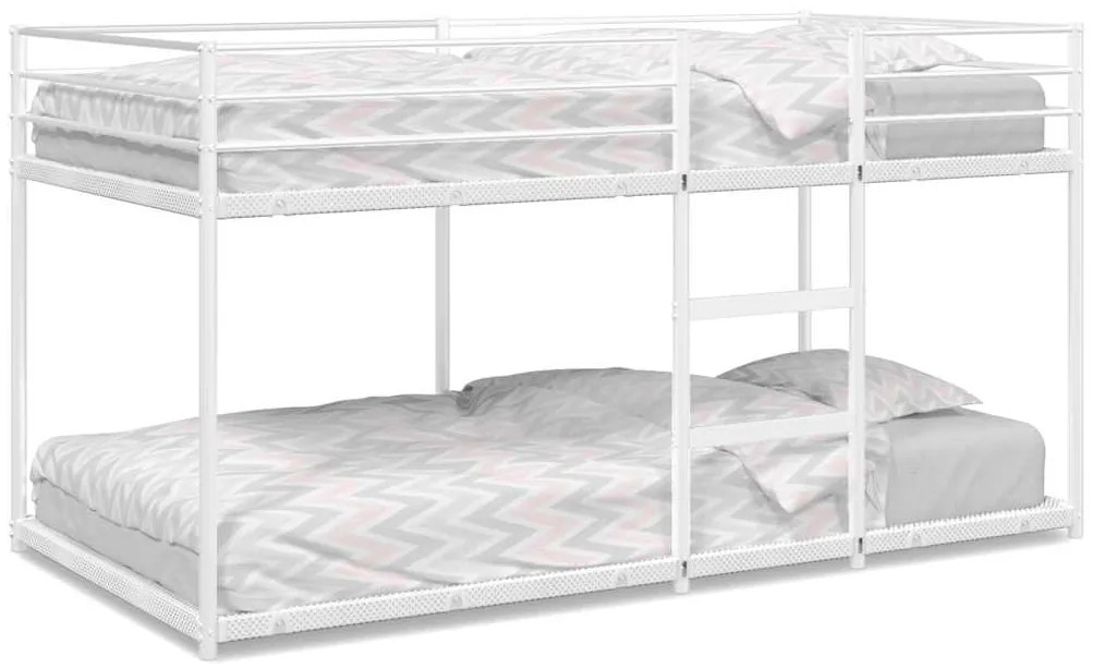vidaXL Κουκέτα χωρίς στρώμα Λευκό 80x200 cm Ατσάλι