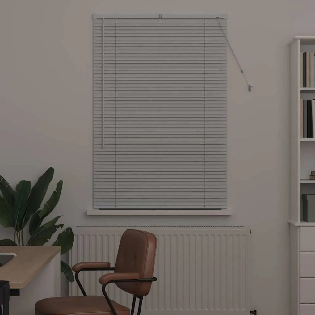 vidaXL Ρολό Παραθύρου με κουρτίνες Άλλο Λευκό 80 x 130 εκ Αλουμίνιο
