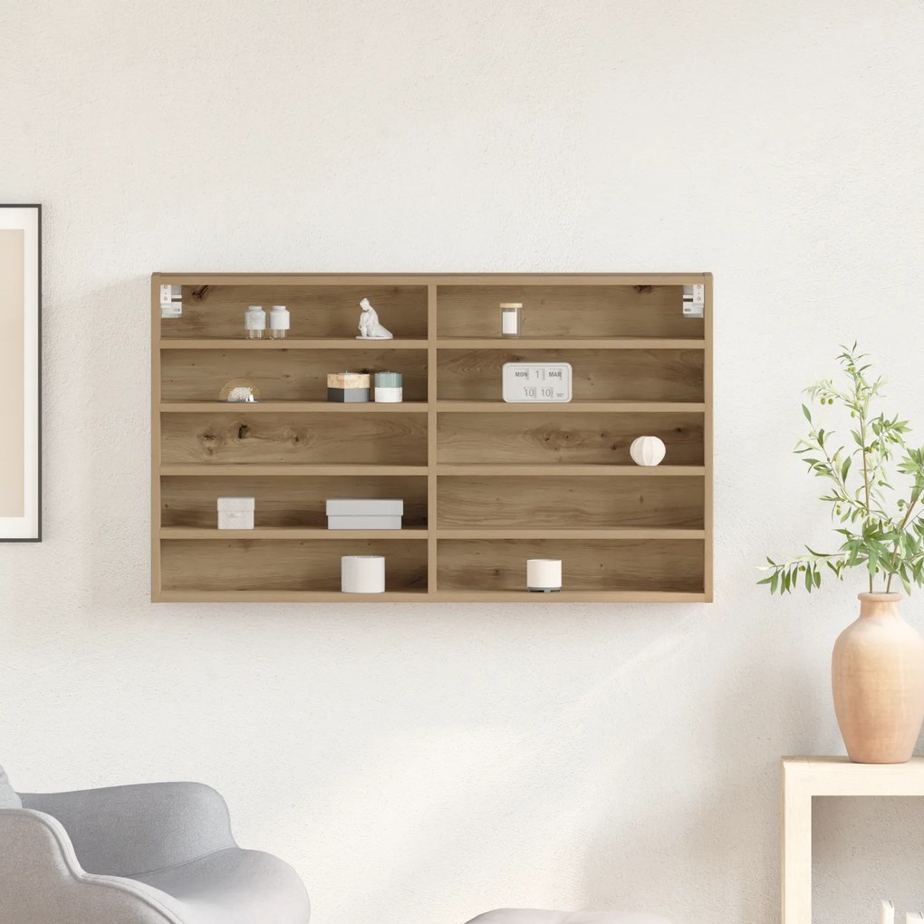 vidaXL Βιτρίνα Καμπίνας Artisan Oak 100x15x58 εκ. Επεξεργασμένο ξύλο
