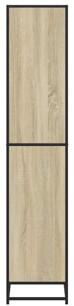 vidaXL Βιβλιοθήκη Sonoma Oak 80,5x35x170,5 cm Ξύλινη κατασκευή