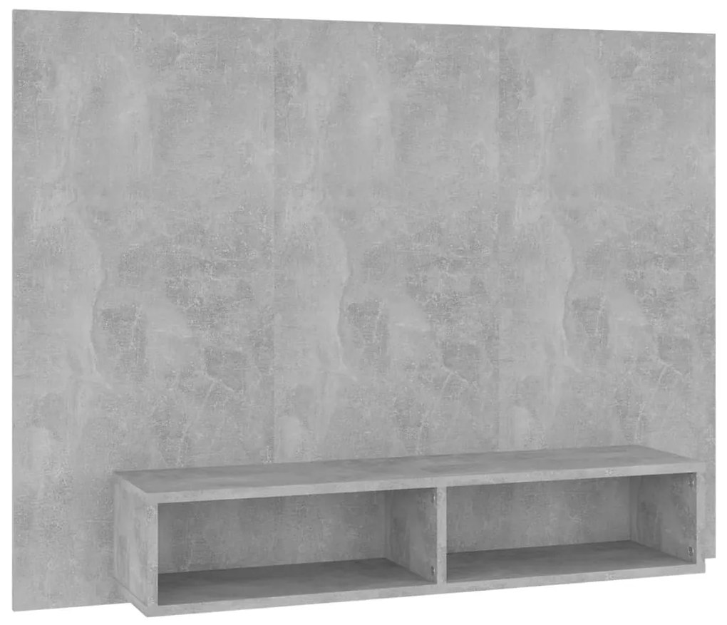 vidaXL Έπιπλο Τηλεόρασης Τοίχου Γκρι Σκυρ. 120x23,5x90 εκ. Μοριοσανίδα