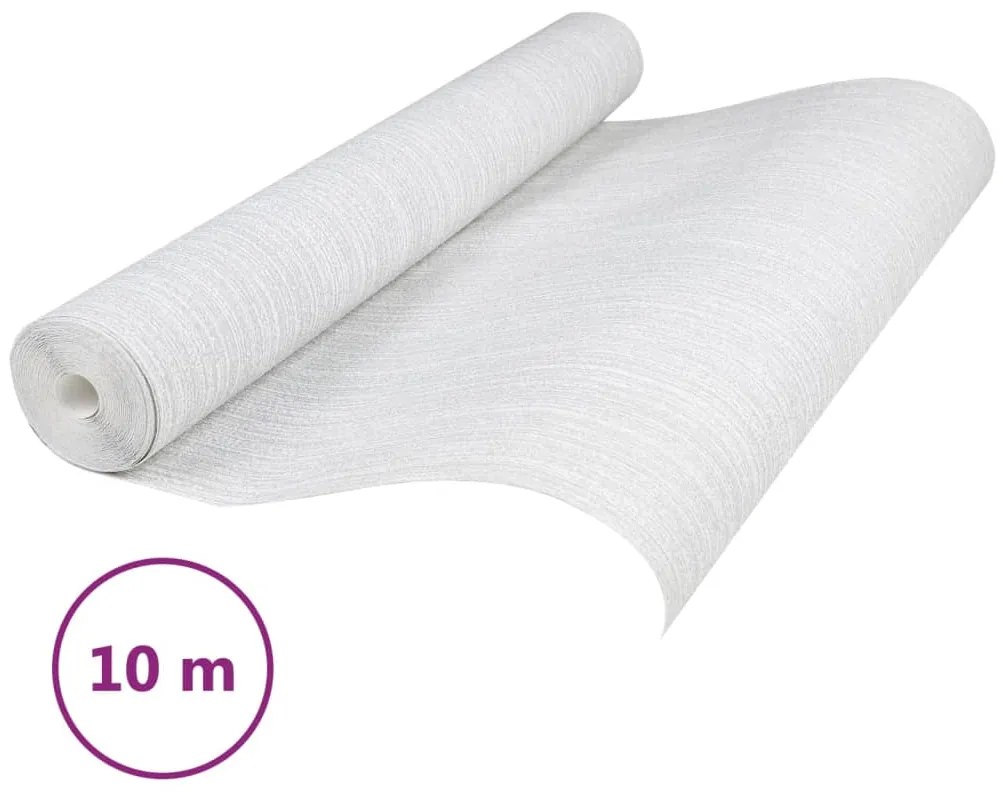 vidaXL Ταπετσαρία 3D Μονόχρωμη Γκρι 10x0,53μ Non-woven