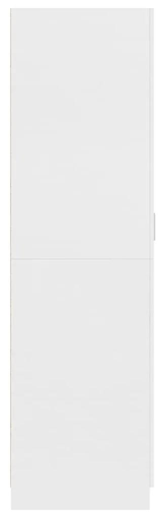 Ντουλάπα Λευκή 80 x 52 x 180 εκ. από Επεξ. Ξύλο - Λευκό