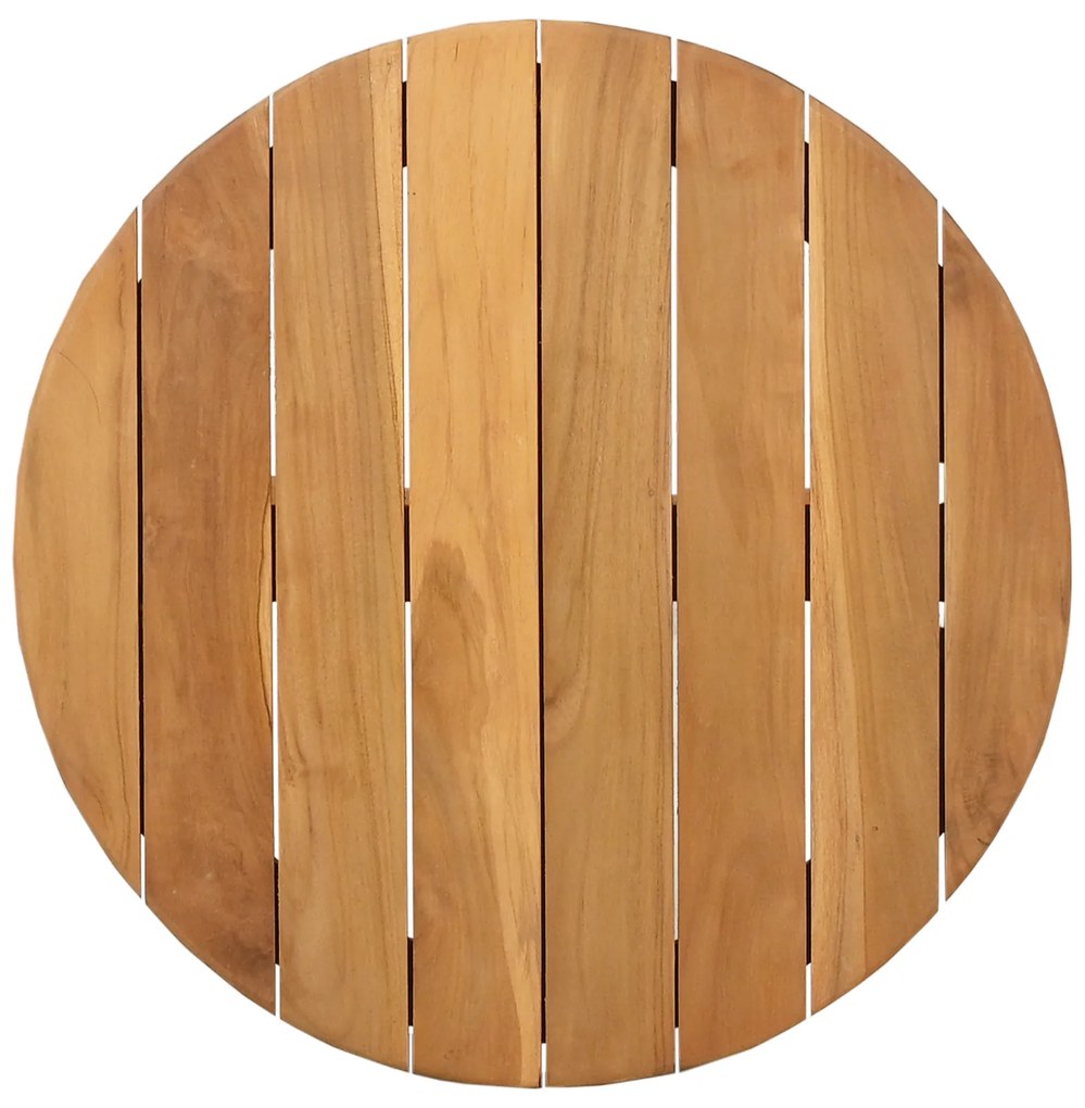 vidaXL Τραπέζι Καφέ Garden Ø55x51 εκ Μασίφ Ξύλο Teak
