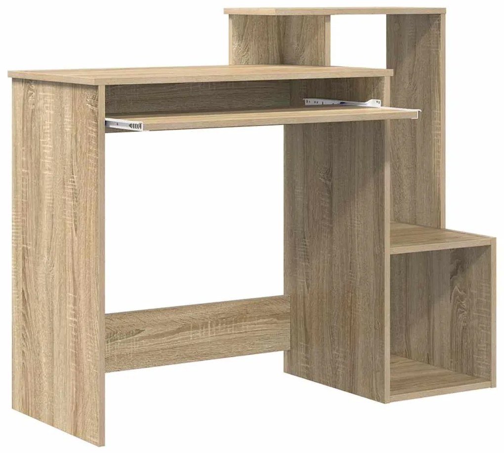vidaXL Γραφείο Sonoma Δρυς 106 x 40 x 88.5 εκ Επεξεργασμένο ξύλο