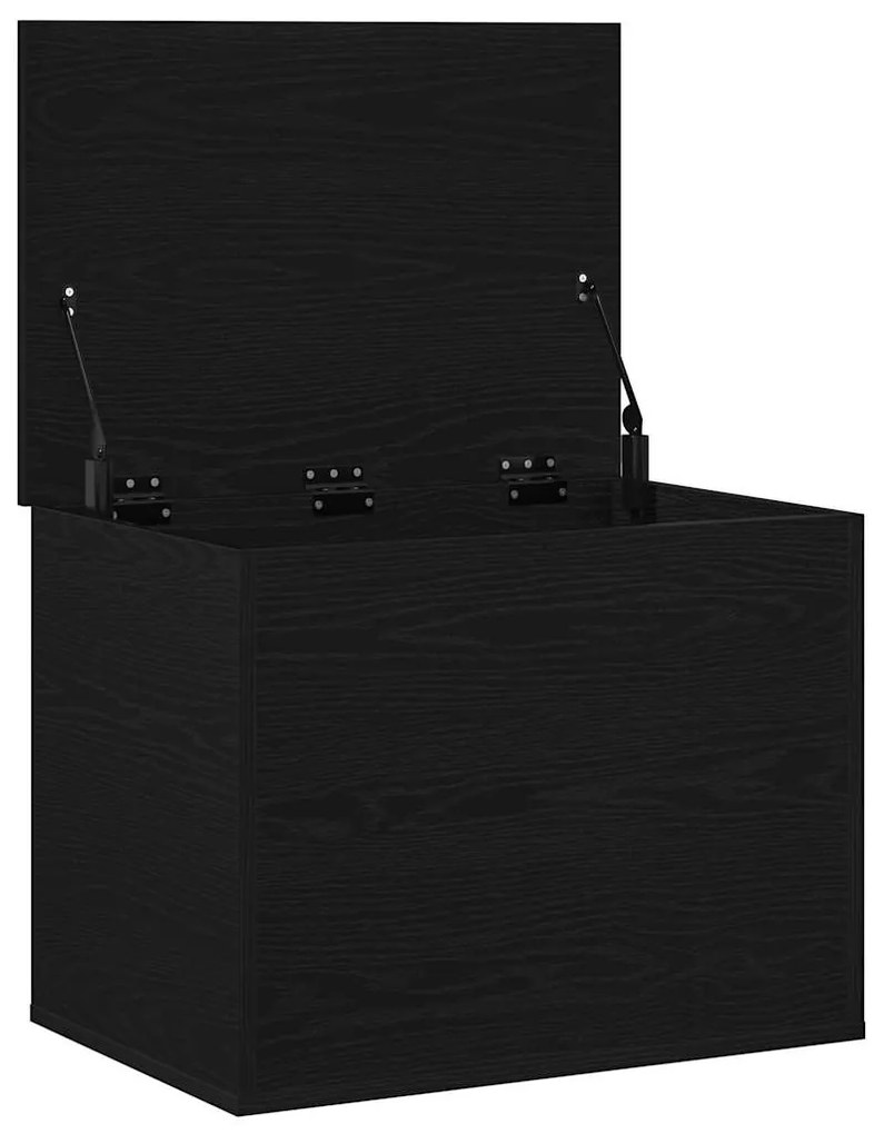 vidaXL Κουτί αποθήκευσης Μαύρη δρυς 60 x 42 x 46 cm Επεξεργασμένο ξύλο