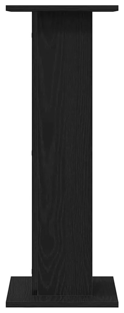 vidaXL Βάση φυτών 2 pcs Μαύρη δρυς 30 x 30 x 80 cm Επεξεργασμένο ξύλο