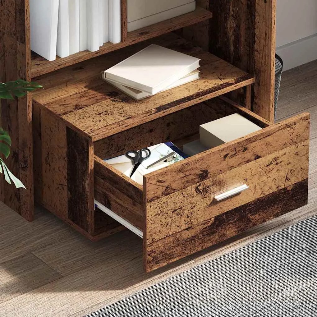 vidaXL Γραφείο Παλαιό ξύλο 131.5 x 50 x 106.5 εκ. Επεξεργασμένο ξύλο