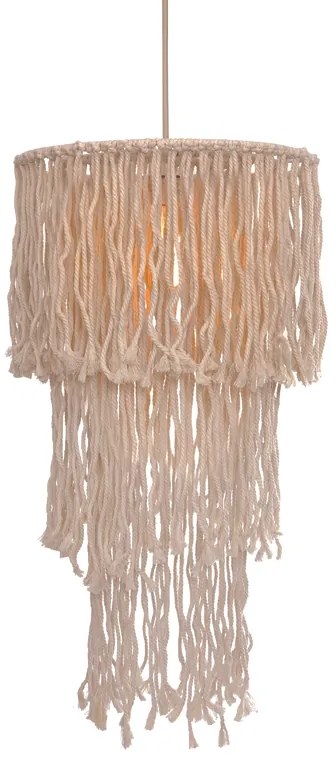 Φωτιστικό Κρεμαστο Aca TF20261P THASSOS Μπεζ/Κρεμ (Beige/Creme)