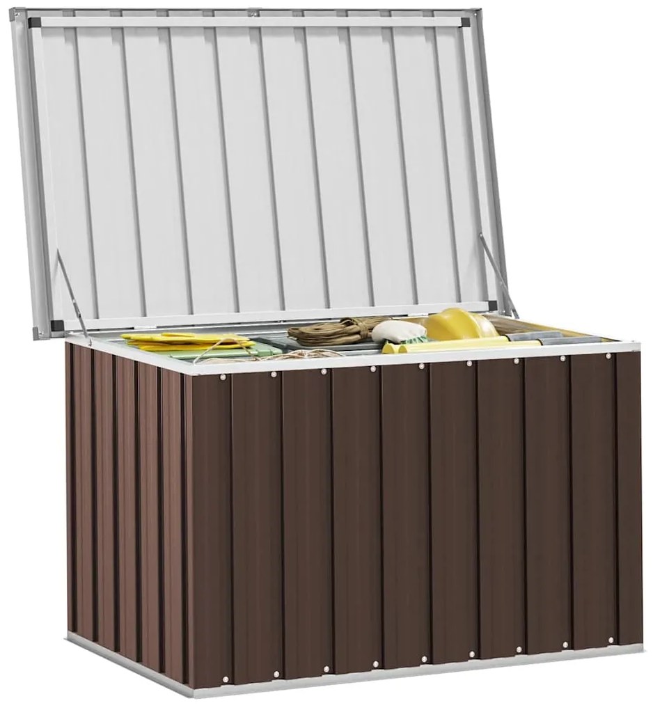 vidaXL Μπαούλο Αποθήκευσης Κήπου Καφέ 109 x 67 x 65 εκ.