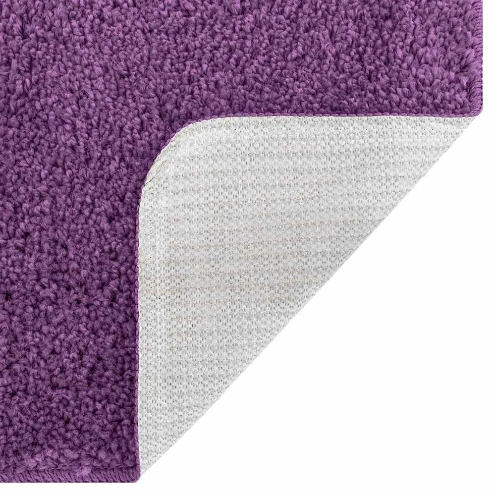 vidaXL Σετ Μάτ Μπάνιου Αντιολισθητικό 2 pcs Μοβ PP