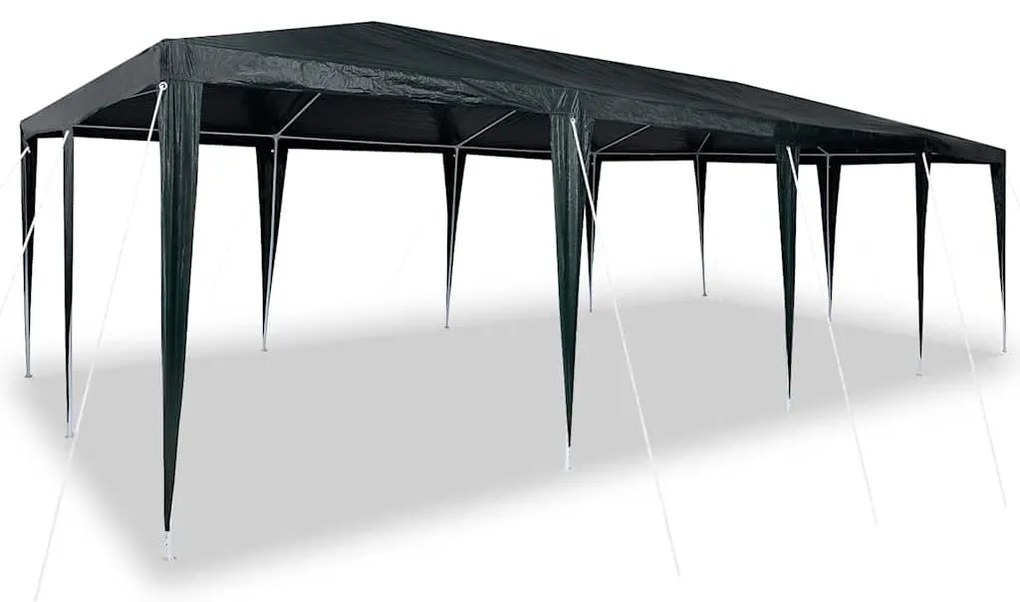 vidaXL Σκηνή Πάρτυ Πράσινο, Άσπρο 800 x 400 x 266 εκ