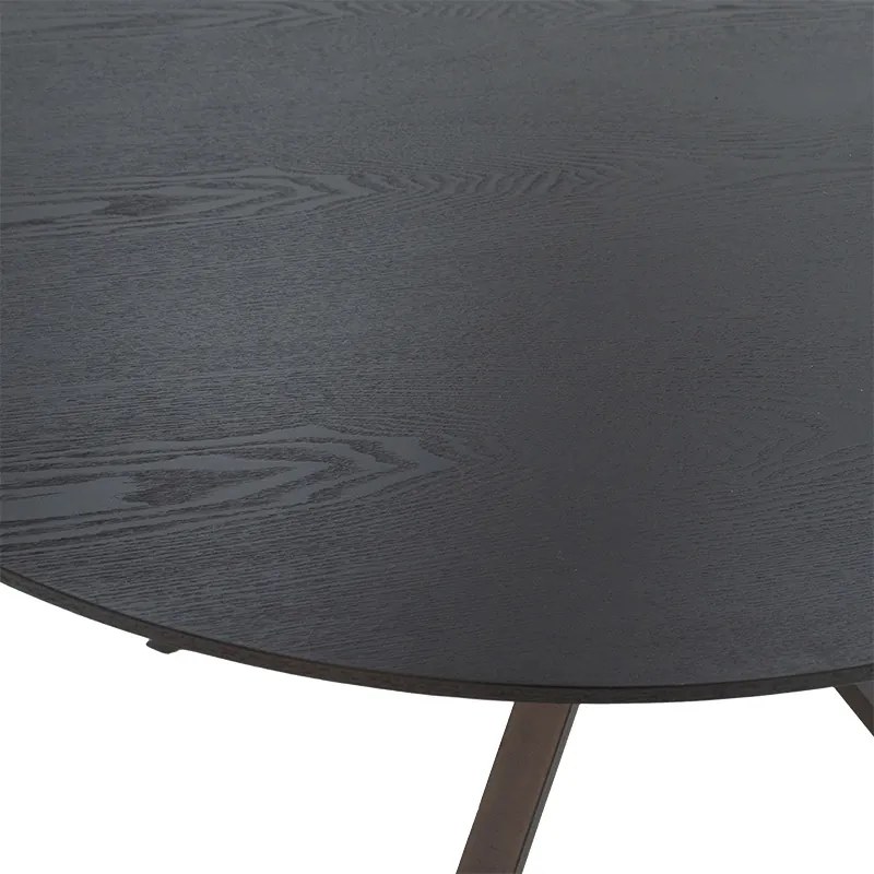 Tραπέζι Cerco pakoworld MDF μαύρο Φ120x75εκ - 235-000031 - 235-000031