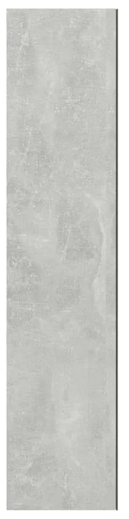 Ντουλάπι Μπάνιου με Καθρέφτη Γκρι Σκυροδέματος 60x15x75 εκ. MDF - Γκρι