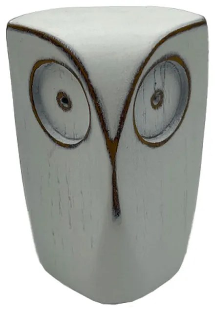 OWL S DECO ΚΟΥΚΟΥΒΑΓΙΑ POLYRESIN ΛΕΥΚΟ 7x7xH9cm - 031472