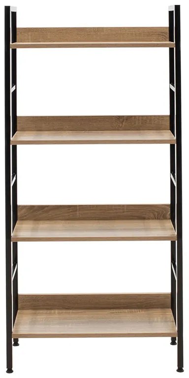 ΒΙΒΛΙΟΘΗΚΗ- ΡΑΦΙΕΡΑ RAMON PAKOWORLD ΦΥΣΙΚΟ-ΜΑΥΡΟ 60X28X125,5ΕΚ