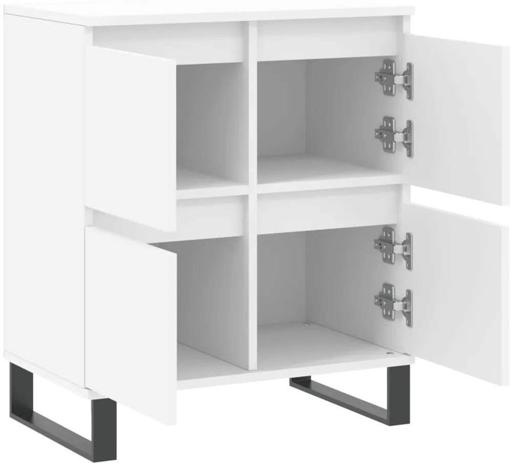 vidaXL Συρταριέρα Λευκή 60 x 35 x 70 εκ. από Επεξεργασμένο Ξύλο
