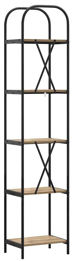 vidaXL Ράφι Βιβλίων artisan δρυς 40 x 30 x 183 εκ Επεξεργασμένο ξύλο