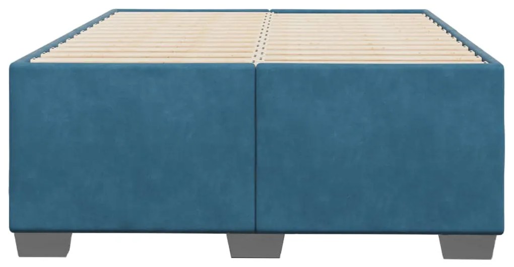 vidaXL Πλαίσιο Κρεβατιού Μπλε 120 x 200 εκ. Βελούδινο