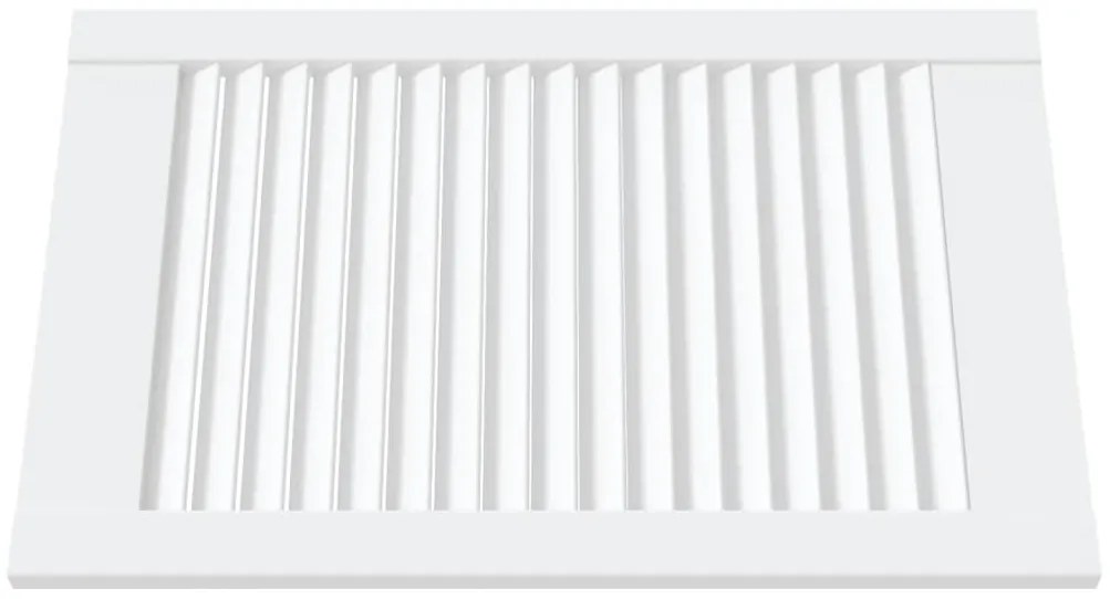 vidaXL Πορτάκια με Περσίδες 2 Τεμ. Λευκά 61,5x39,4εκ Μασίφ Ξύλο Πεύκου
