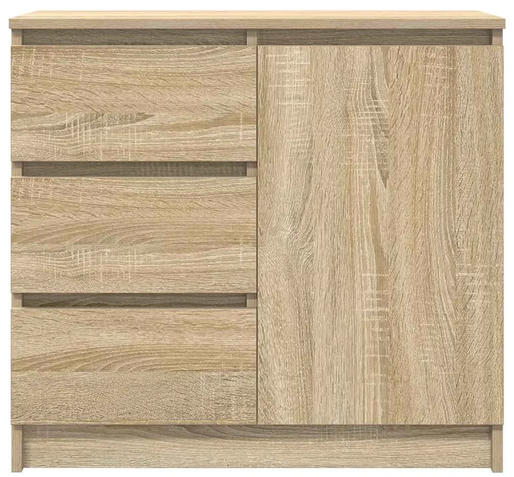 Συρταριέρα με Συρτάρια Sonoma Δρυς 71x35x65 εκ. από Επεξ. Ξύλο - Καφέ