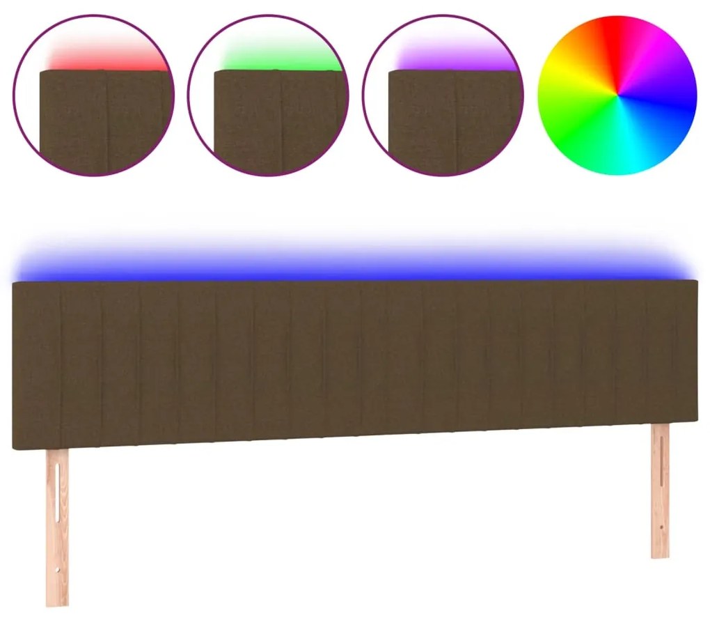 ΚΕΦΑΛΑΡΙ ΚΡΕΒΑΤΙΟΥ LED ΣΚΟΥΡΟ ΚΑΦΕ 200X5X78/88 ΕΚ. ΥΦΑΣΜΑΤΙΝΟ 3121875