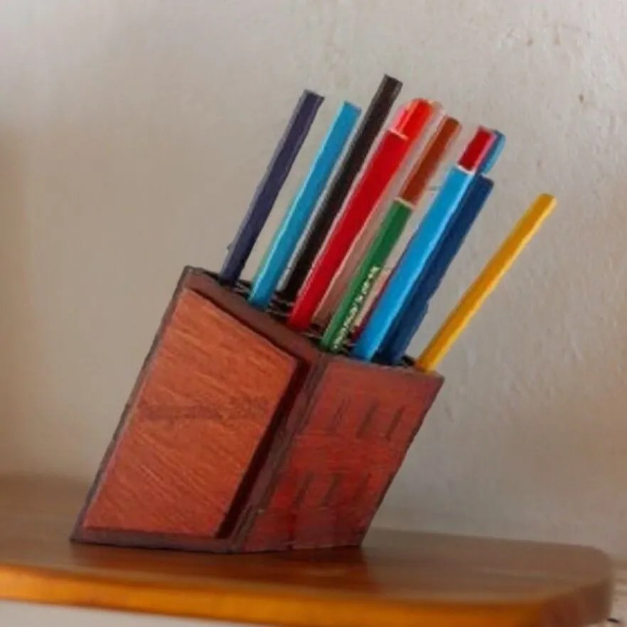 Intra απο ξύλο plywood 3mm-4mm πάχος – Μολυβοθήκη με κλίση 4 επιπέδων 10x10 cm INTRAVECTRY-MY547457