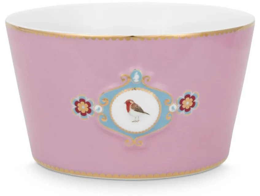 ΜΙΚΡΗ ΑΤΟΜΙΚΗ ΣΑΛΑΤΙΕΡΑ Δ15cm PIP STUDIO - LOVE BIRDS 51003159 (ΡΟΖ)