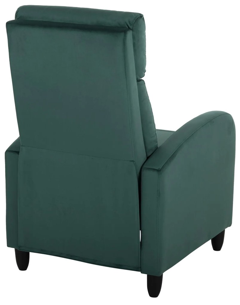 Πολυθρόνα HIBER RELAX C9782.03 Βελούδο Κυπαρισσί 67,5x90x104Υ εκ. 67.5x90x104 εκ.