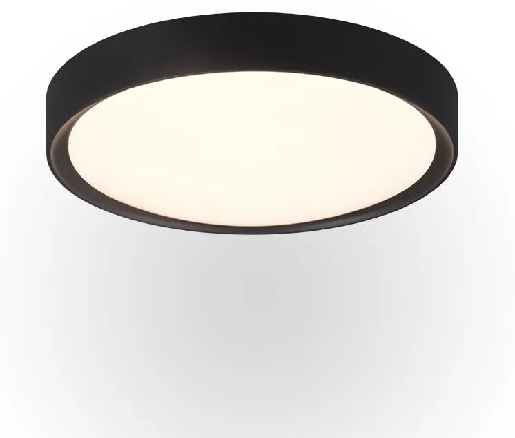Clarimo Μοντέρνα Πλαστική Πλαφονιέρα Οροφής με Ενσωματωμένο LED σε Μαύρο χρώμα 33cm Trio Lighting 659011832
