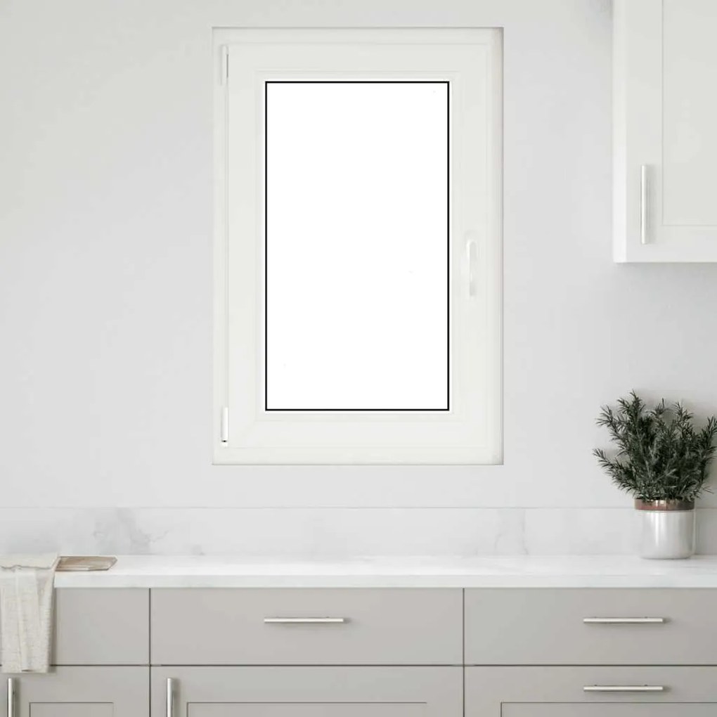 vidaXL Παράθυρο Υπογείου "RISOR" 60x100 εκ. Ανακλινόμενο & Περιστρεφόμενο DIN Αριστερά Λευκό