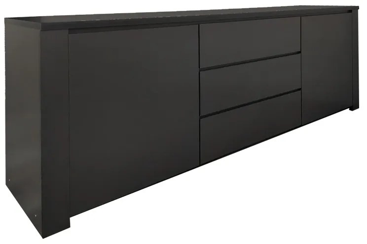 Μπουφές Kalya σε ανθρακί απόχρωση 220x49x89.5εκ Υλικό: 15mm   Particle Board 383-000019