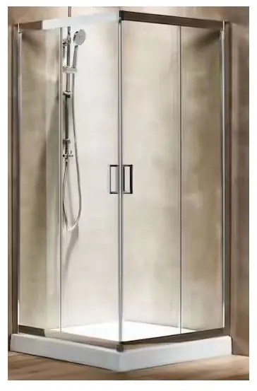 Tema ΚΑΜΠΙΝΑ ΝΤΟΥΣΙΕΡΑΣ ΤΕΤΡ. ΔΙΑΦΑΝΗ 90x90x180cm ΚΡΥΣΤ. 5mm NEW LINE NL 9090 ΤΕΜΑ KANEL-335.9.NL909012