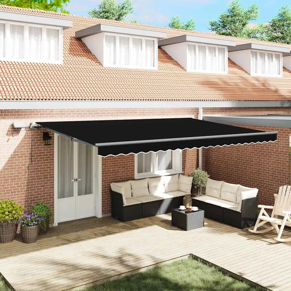 vidaXL Σκηνίτσα Αναδιπλούμενη Μαύρο 500 x 350 εκ ύφασμα