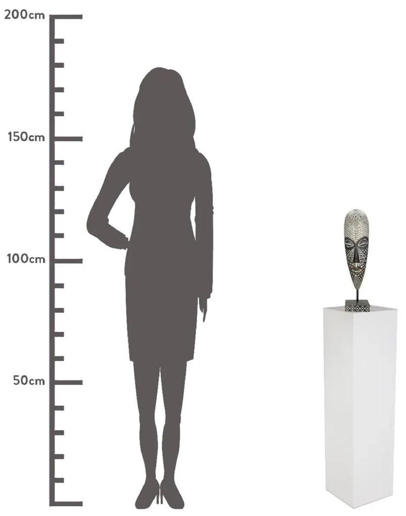 Διακοσμητικό ArteLibre Μάσκα Καφέ Polyresin 10.2x7x40.5cm