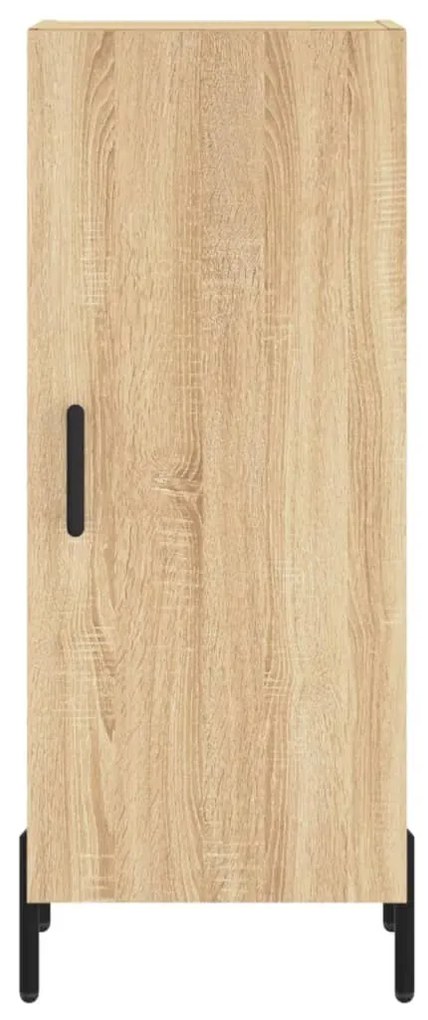 vidaXL Μπουφές Sonoma δρυς 34,5 x 34 x 180 εκ. από Επεξεργασμένο Ξύλο