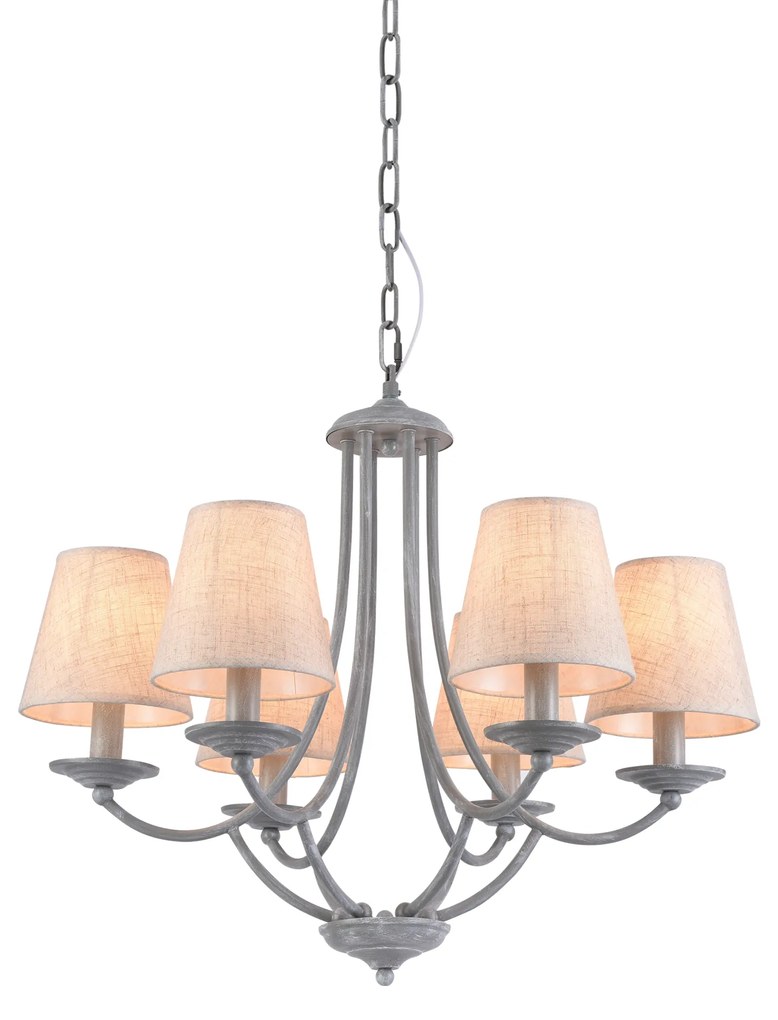 C119-6 ETNA PENDANT LAMP GREY PATINA&amp;WHITE SHADE 1E1