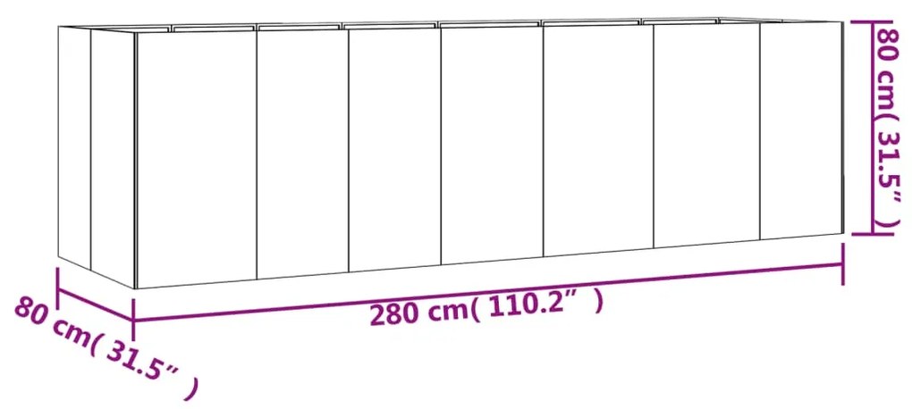 ΖΑΡΝΤΙΝΙΕΡΑ 280 X 80 X 80 ΕΚ. ΑΠΟ ΑΤΣΑΛΙ ΣΚΛΗΡΥΘΕΝ ΣΤΟΝ ΑΕΡΑ 824540