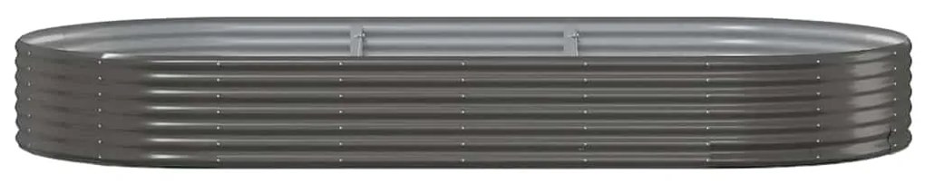 vidaXL Ζαρντινιέρα Ανθρακί 296x140x36εκ Ατσάλι με Ηλεκτρ. Βαφή Πούδρας