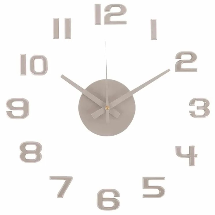 Ρολόι Τοίχου Αυτοκόλλητο (Φ35) Karlsson DIY Sunset Numbers Warm Grey